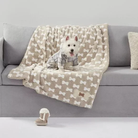 Koolaburra by UGG Plush Pink Purple Sherpa Boot Pet Toy - Picture 4 of 4